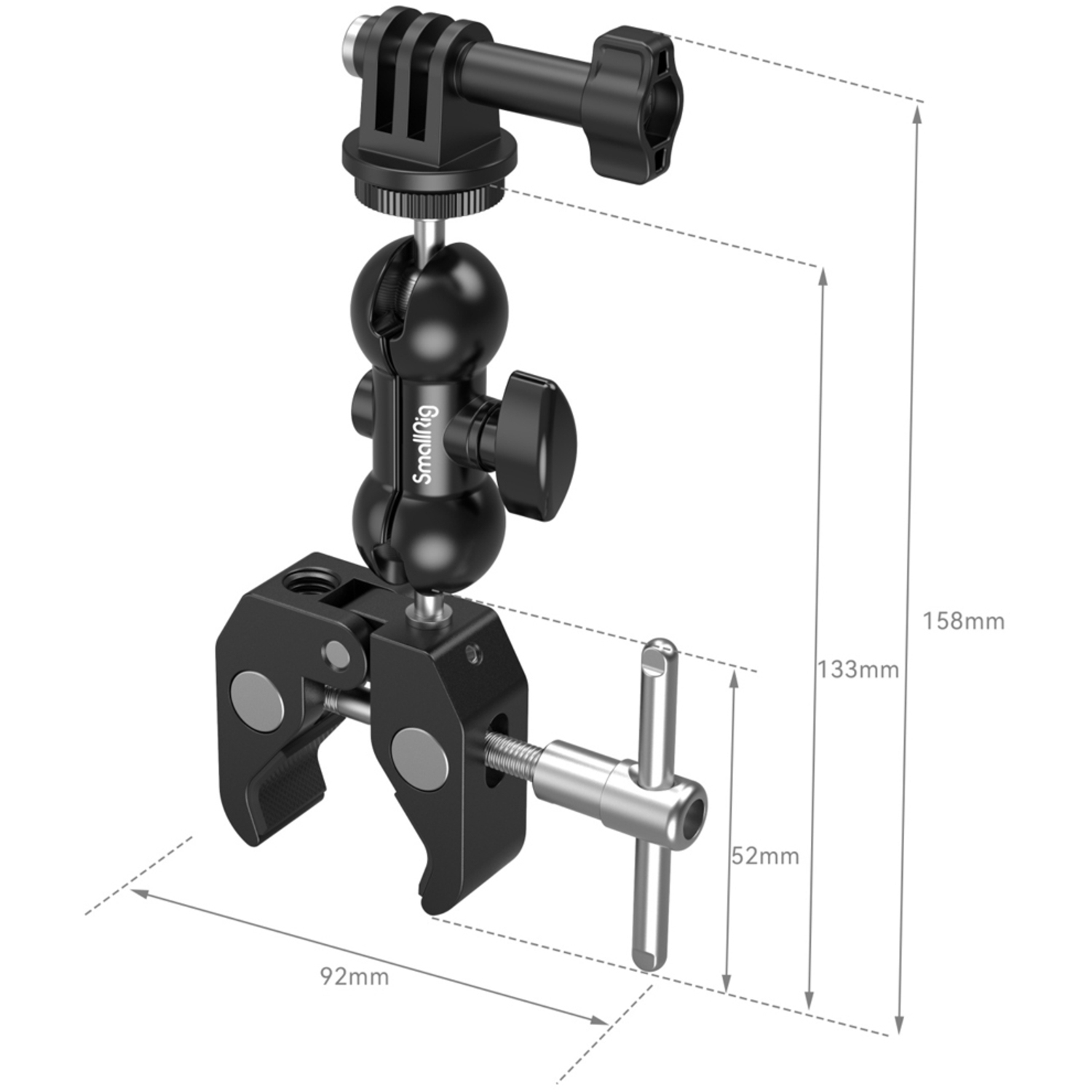 SmallRig Crab Clamp mit Kugelkopf Magic Arm 1138B