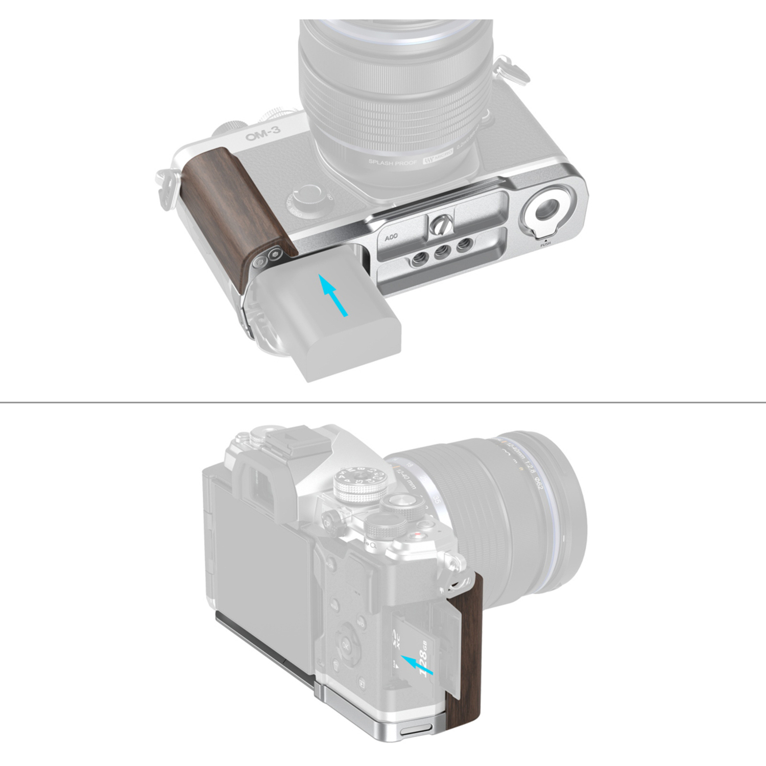 SmallRig L-förmige Montageplatte 5563 für OM System OM-3