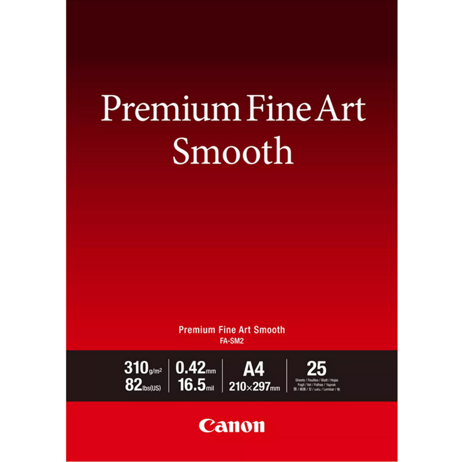 Canon Premium FineArt Smooth FA-SM 2 A4 25 Blatt 310g/m²