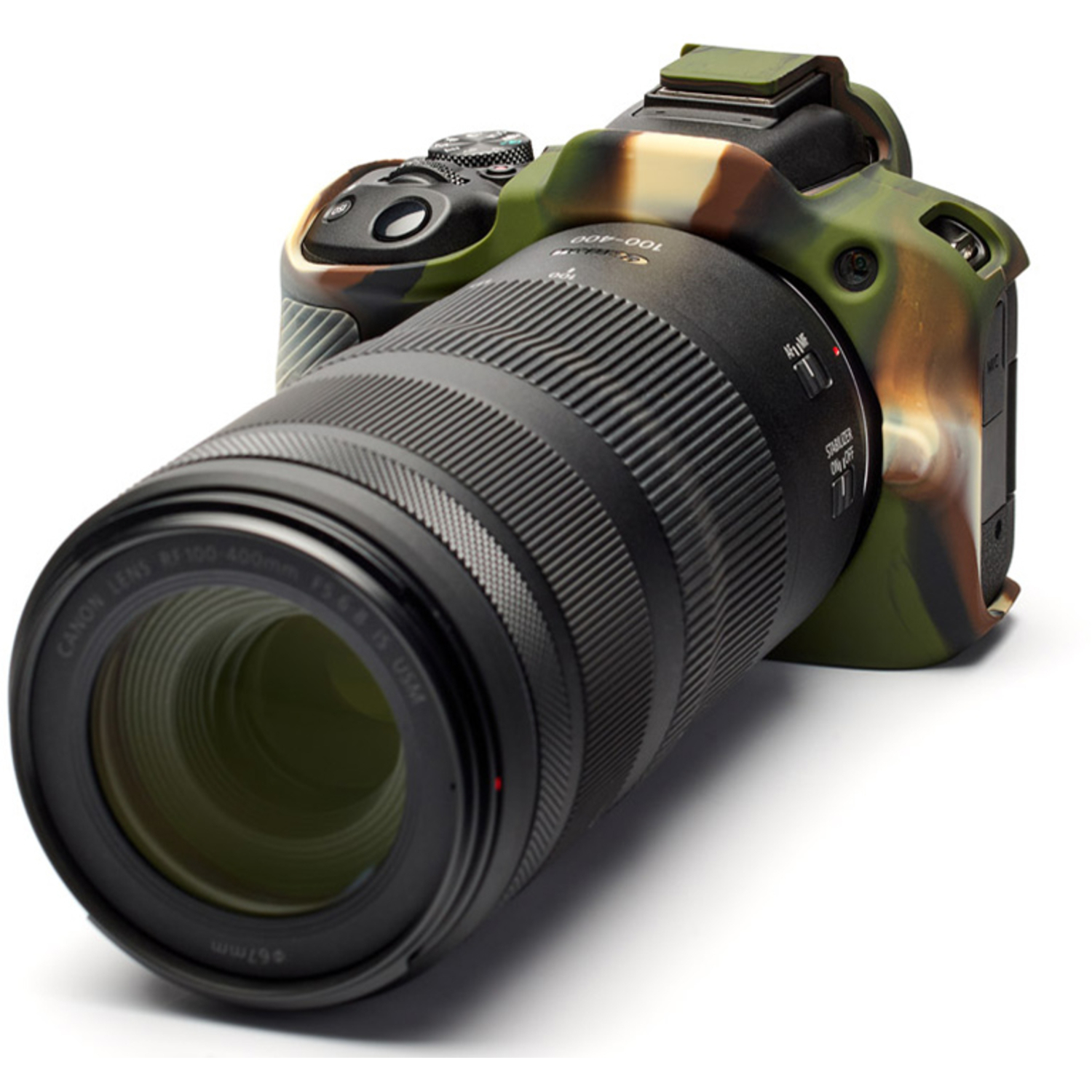 easyCover Silikon-Schutzhülle für Canon R50 Camouflage