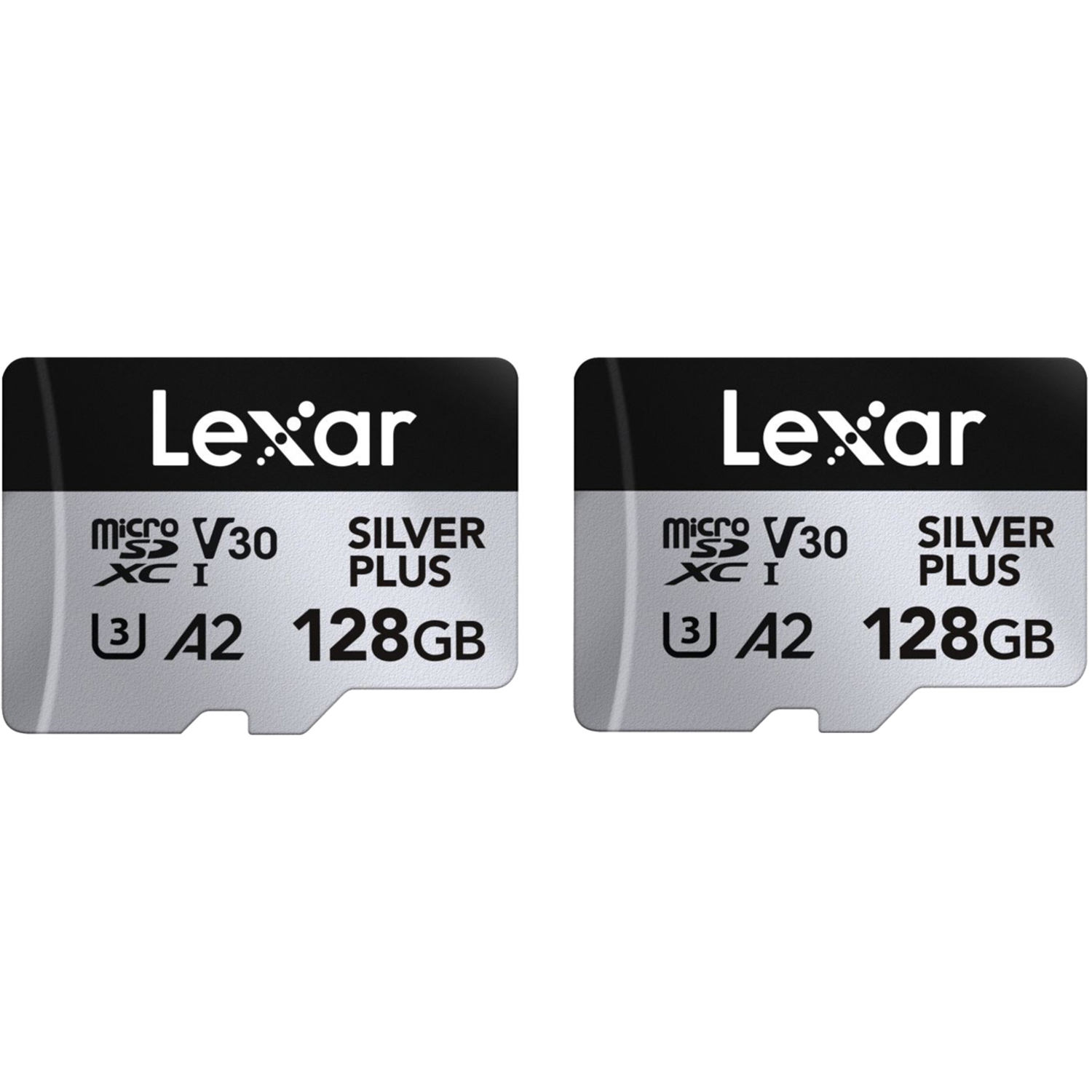 Lexar SILVER Plus 128GB microSDXC UHS-1 V30 2er Pack