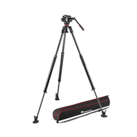Manfrotto Carbon Einzelrohrstativ 635 Fast mit Videokopf 504X