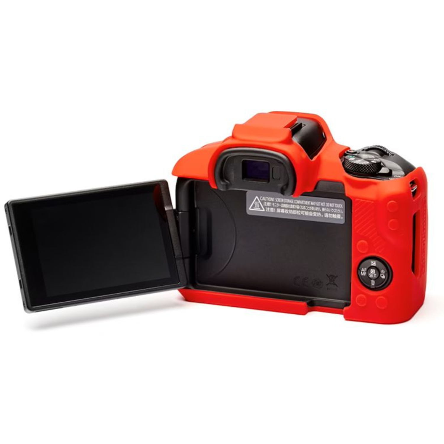 easyCover Silikon-Schutzhülle für Canon R50 Rot