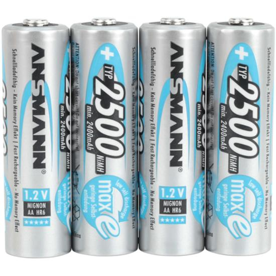 Ansmann Akku maxE Typ 2500 AA Mignon Ni-MH 1,2V 4er Pack