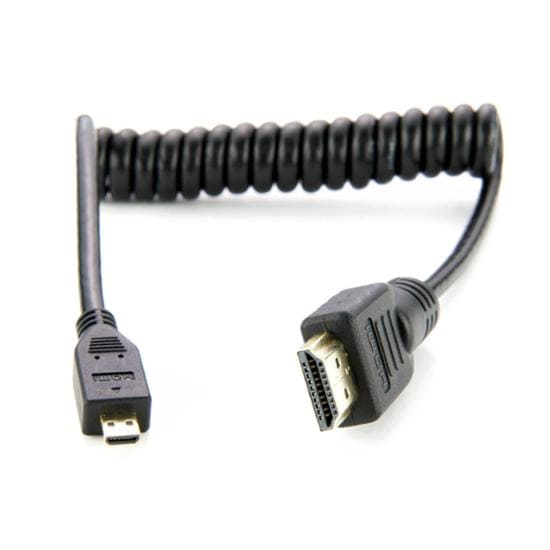 Atomos Micro HDMI auf Full HDMI Spiralkabel 30-45cm
