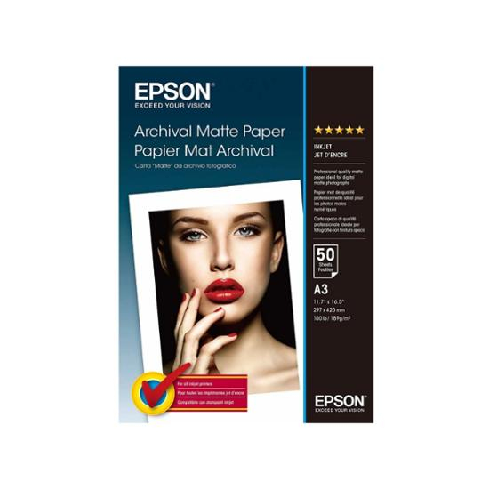 Epson Archival Matte Paper A3 189g/m² 50 Blatt