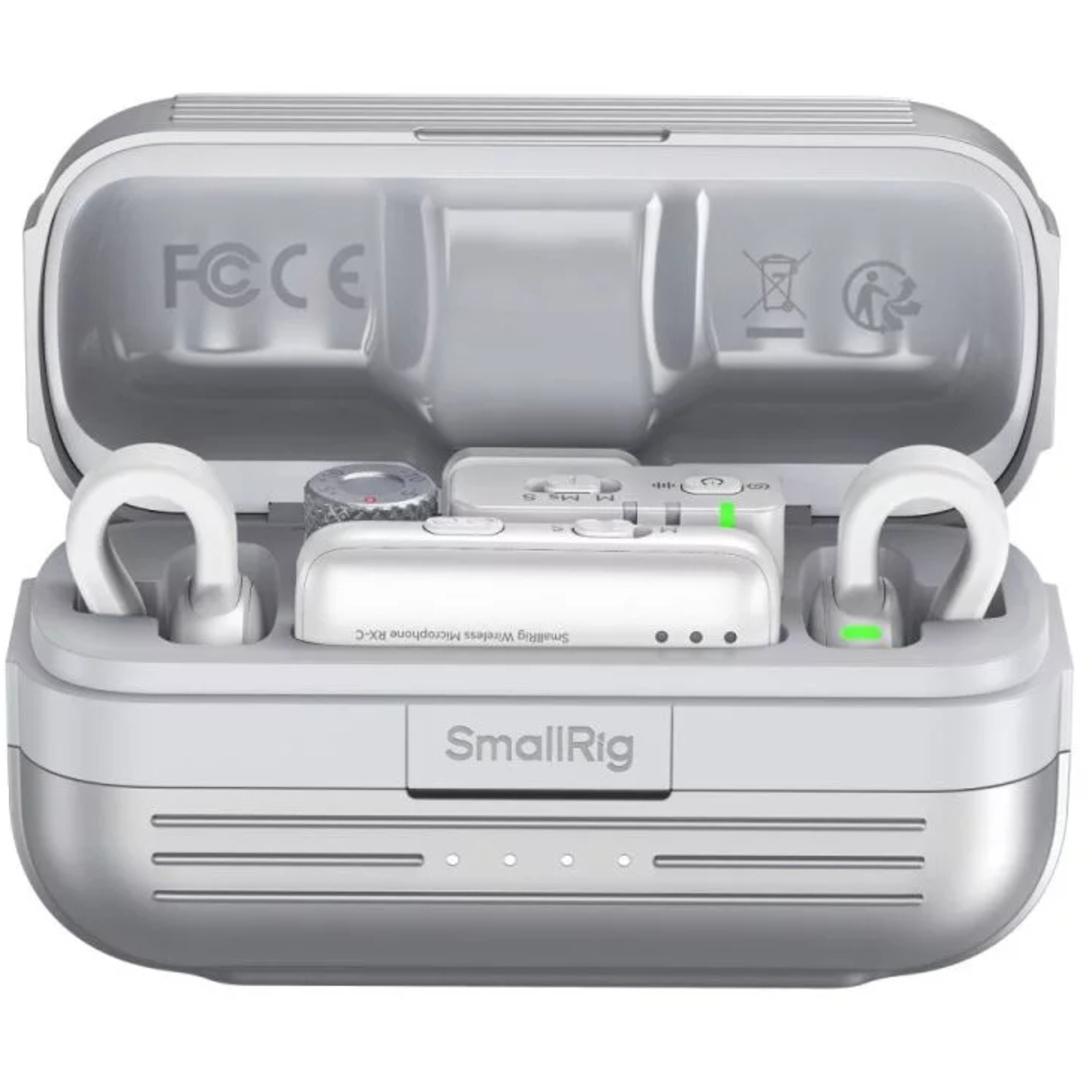 SmallRig Drahtloses Mikrofon S70 mit Multi-Device-Kompatibilität weiß