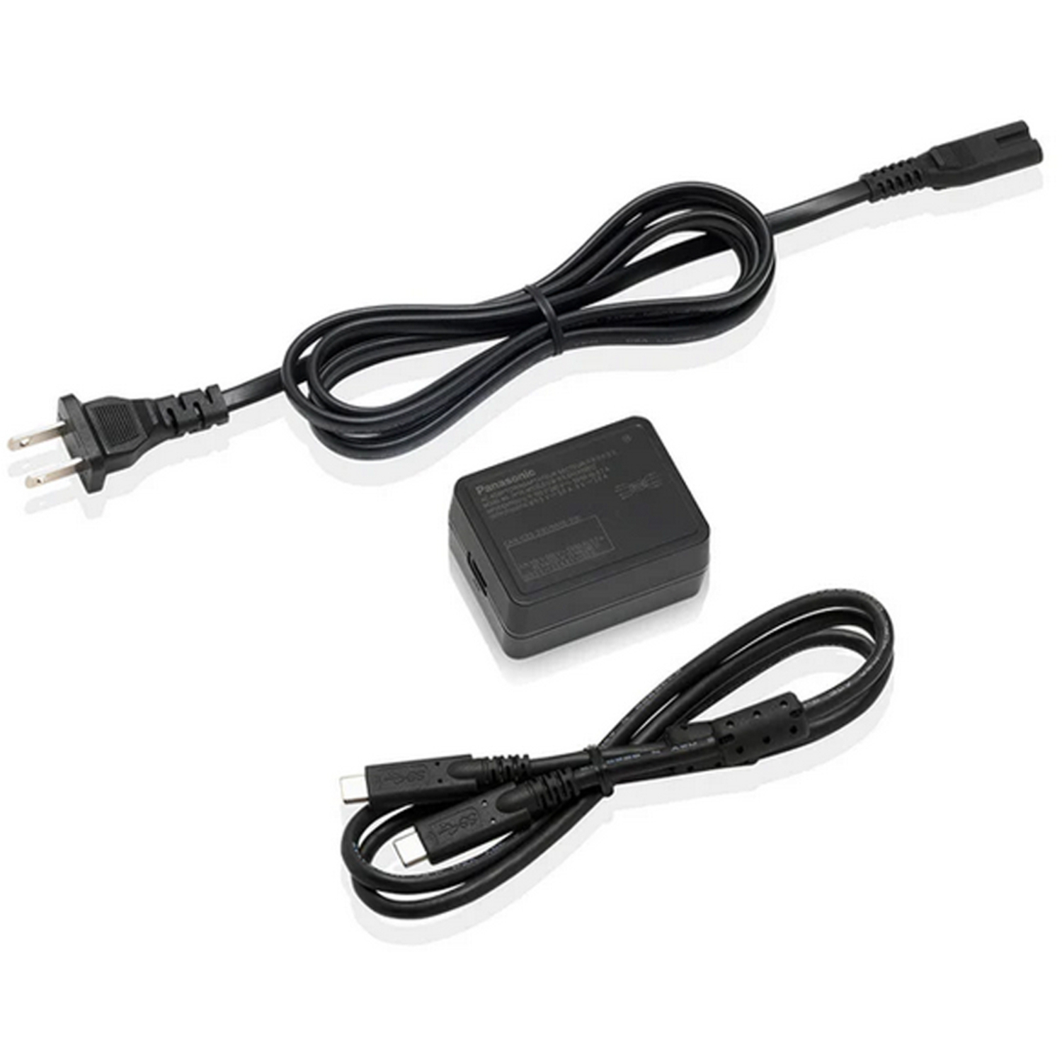 Panasonic Netz-Ladekabel mit Adapter DMW-AC11E für Panasonic S, GH, und G Kameras