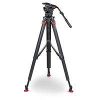 Sachtler SAC1811FTMS System Video 18 Kohlefaser mit Stativkopf, flowtech® Stativ, Mittelspinne und Tasche