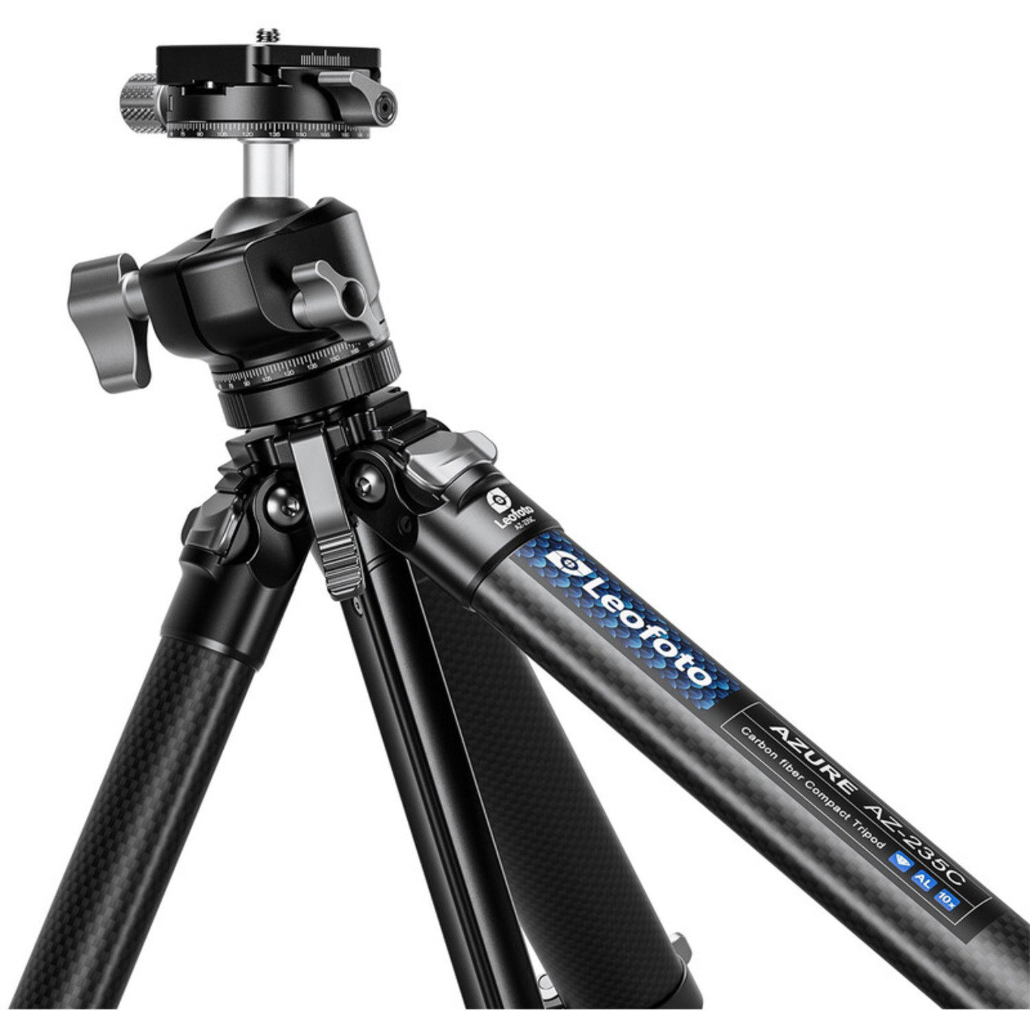 Leofoto Carbon-Dreibeinstativ Azure AZ-235C mit Kugelkopf LH-30R 