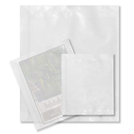 Schöller Pergaminhülle silberhell 8 x 10cm 100 Stück