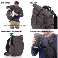 Shimoda Fotorucksack Side Lite 22 schwarz-weiß