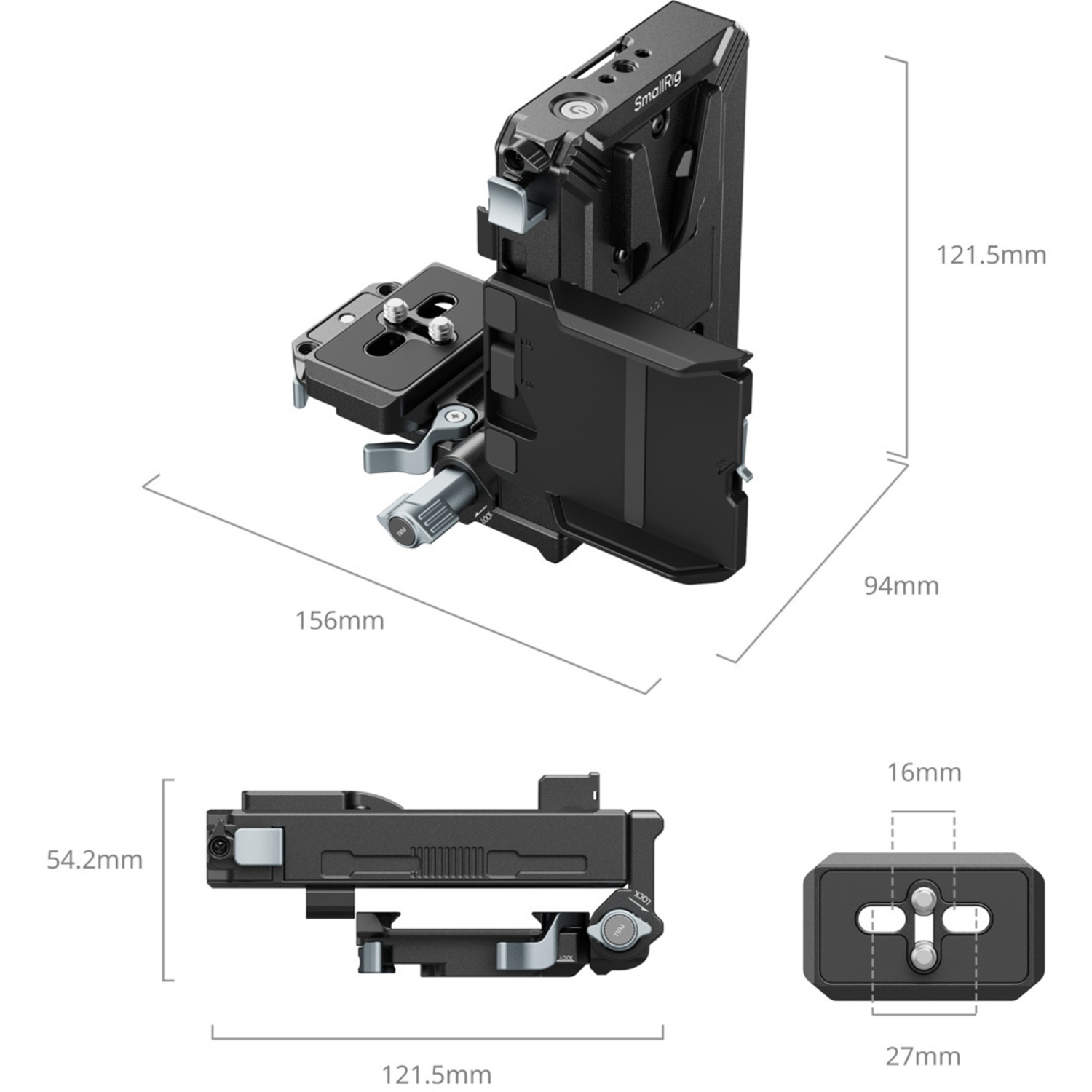 SmallRig V-Mount Akku-Montageplatten Kit 5227