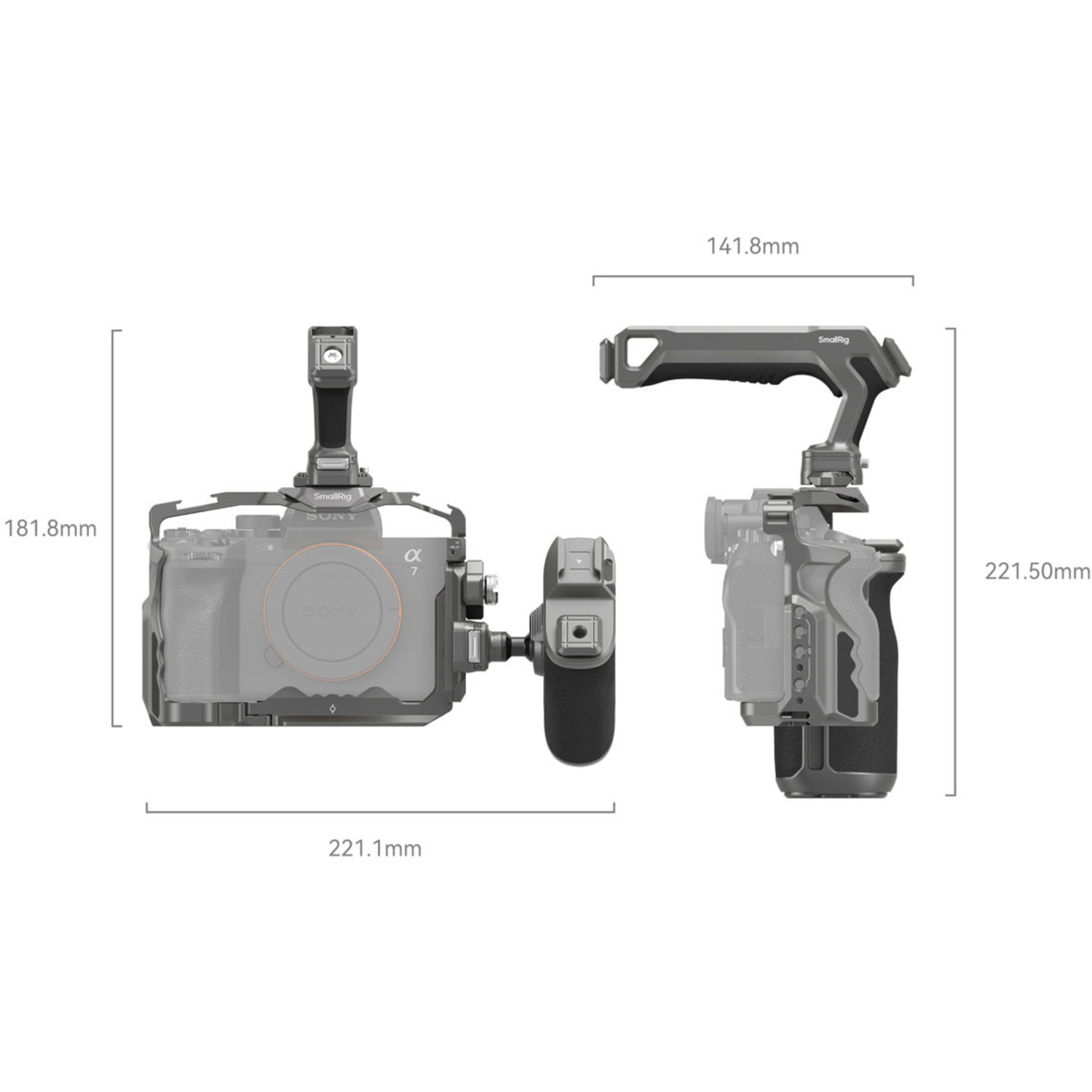 SmallRig HawkLock QR Advanced Cage 4539 für Sony Alpha 7R V, IV