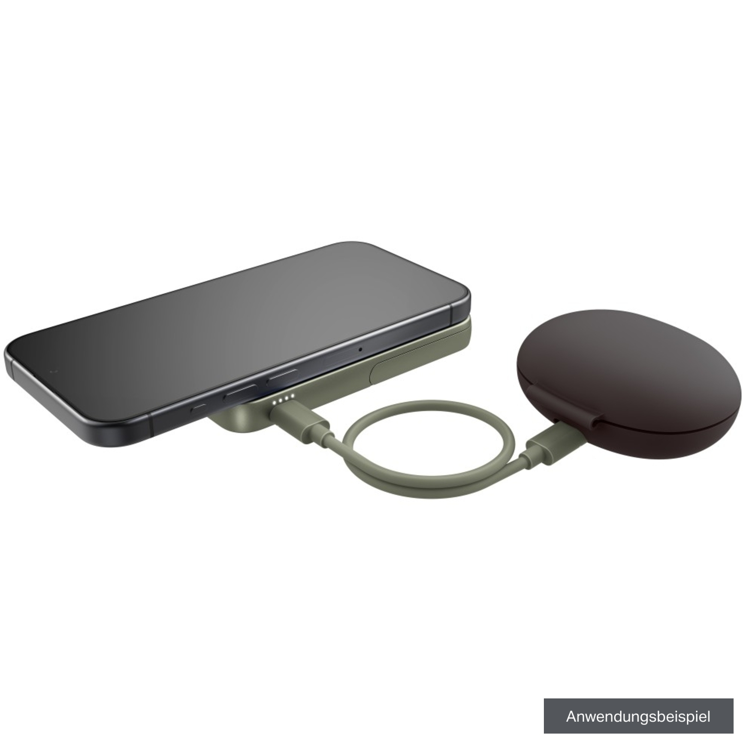 Fresh 'n Rebel Powerbank 5000mAh Magnet Wireless Dried Green