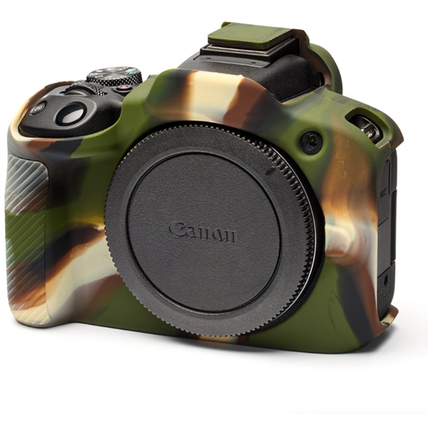 easyCover Silikon-Schutzhülle für Canon R50 Camouflage
