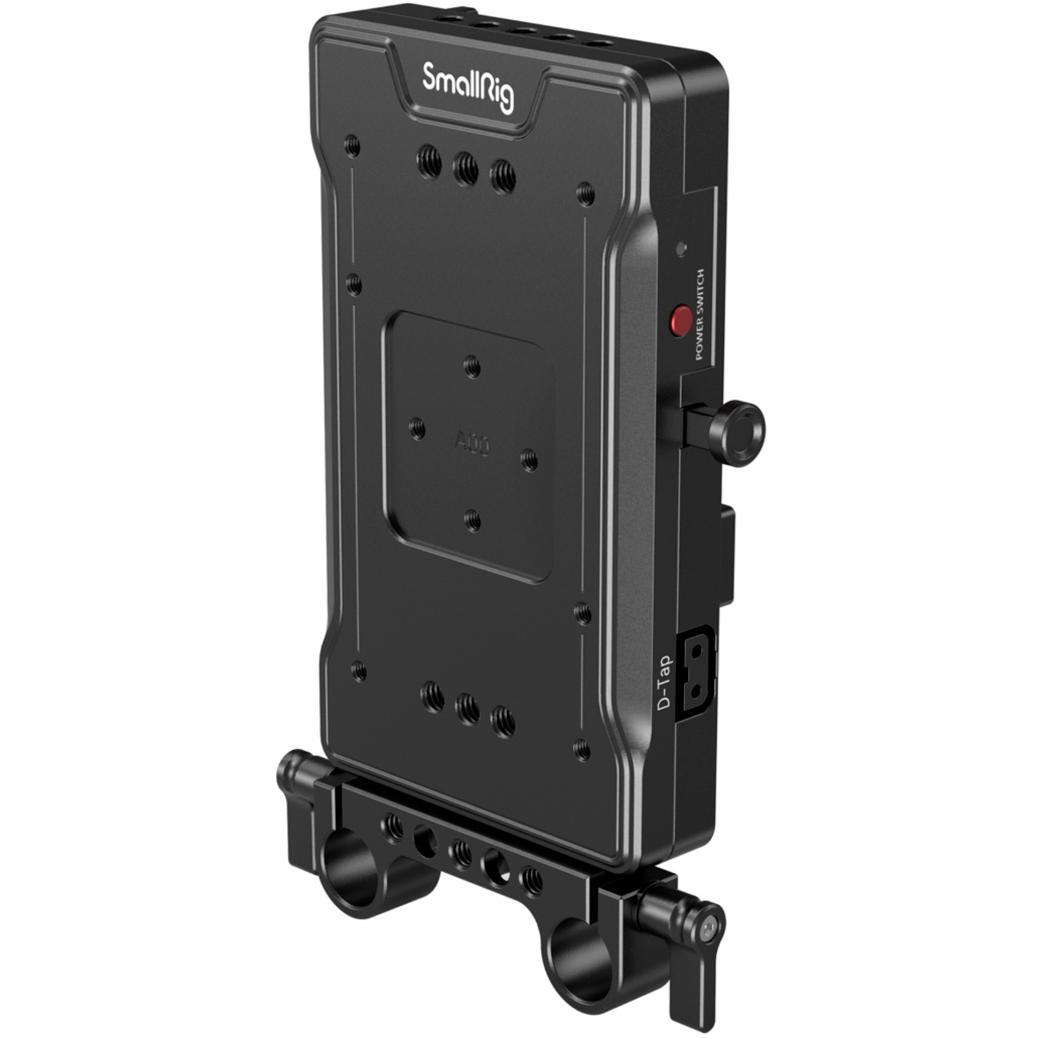 SmallRig 3203B V-Mount-Akkuadapterplatte mit doppelter 15mm Stangenklemme