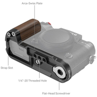 SmallRig Wooden L-Shape Handle 4784 schwarz für Fujifilm X-T50