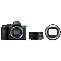 Nikon Z50 II mit NIKKOR Z DX 16–50mm F3.5–6.3 VR und FTZ Adapter II