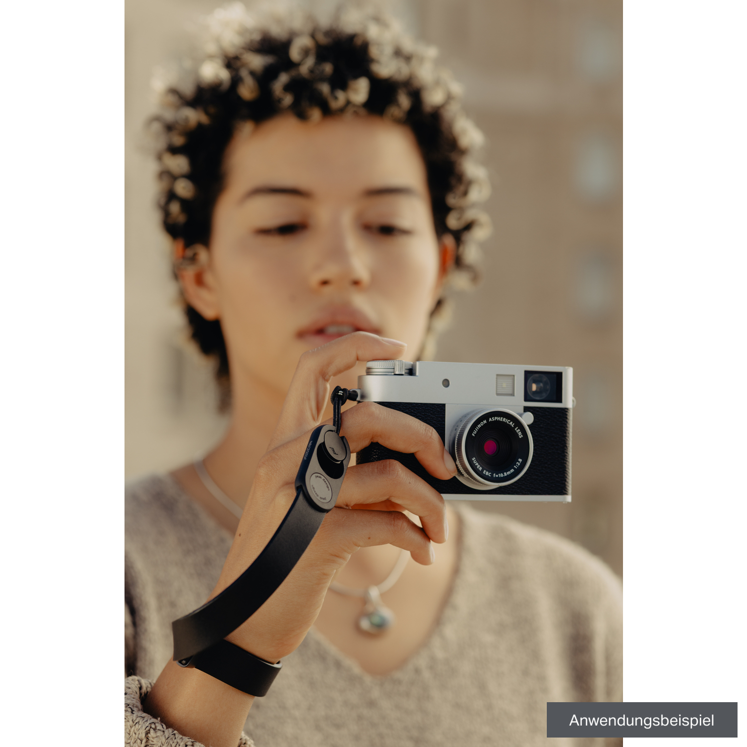 Peak Design Handschlaufe Cuff Leather schwarz