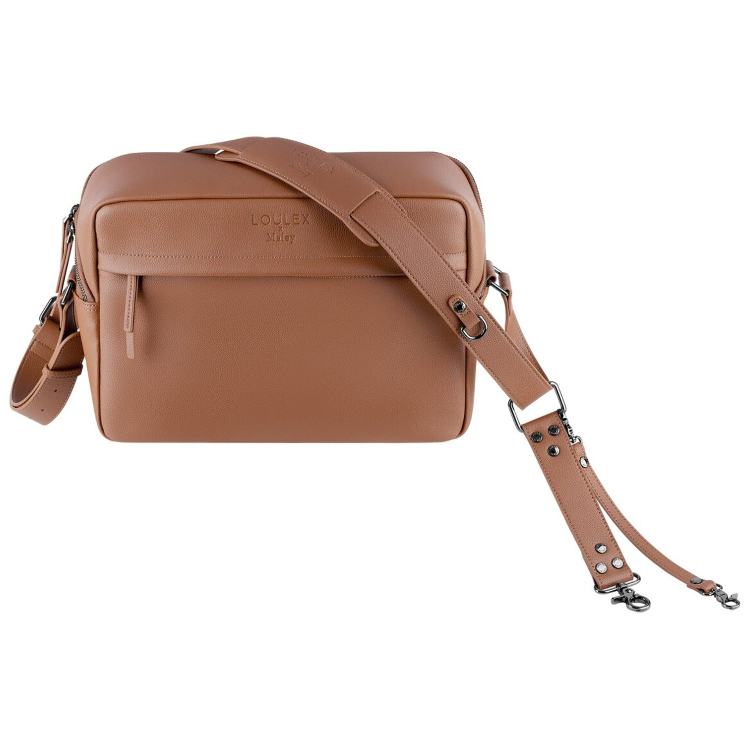 LOULEX x MALEY Umhängetasche XL-Organizer Bag 12,1L braun