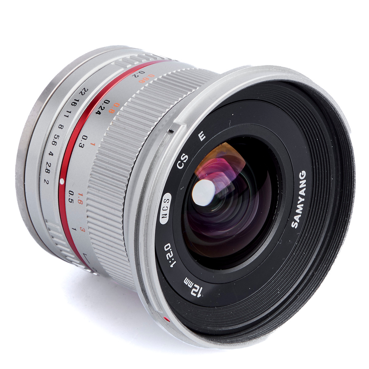 Samyang MF 12mm F2 NCS CS für Sony E-Mount silber gebraucht