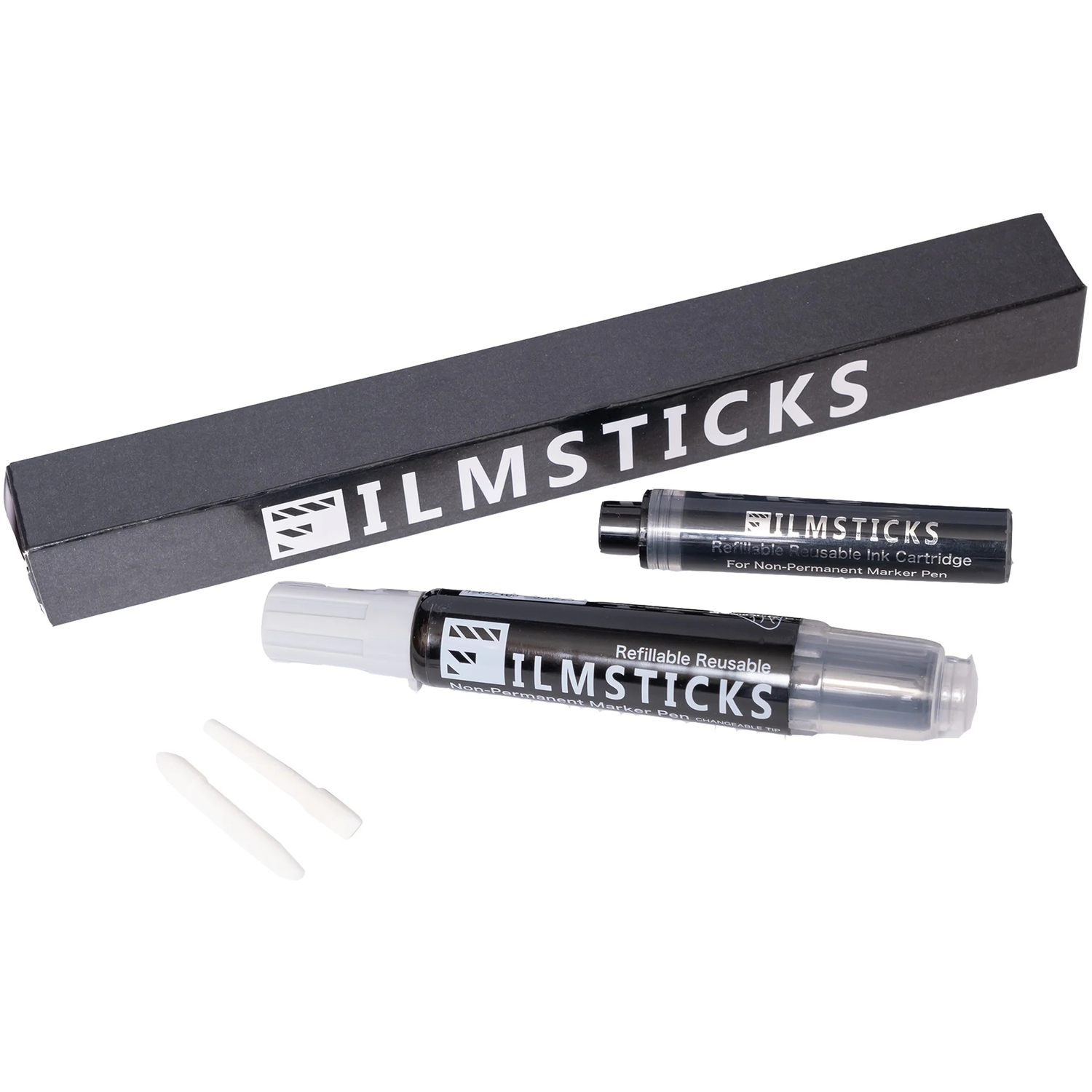 Filmsticks Wiederverwendbares non-permanentes Marker-Kit, schwarz