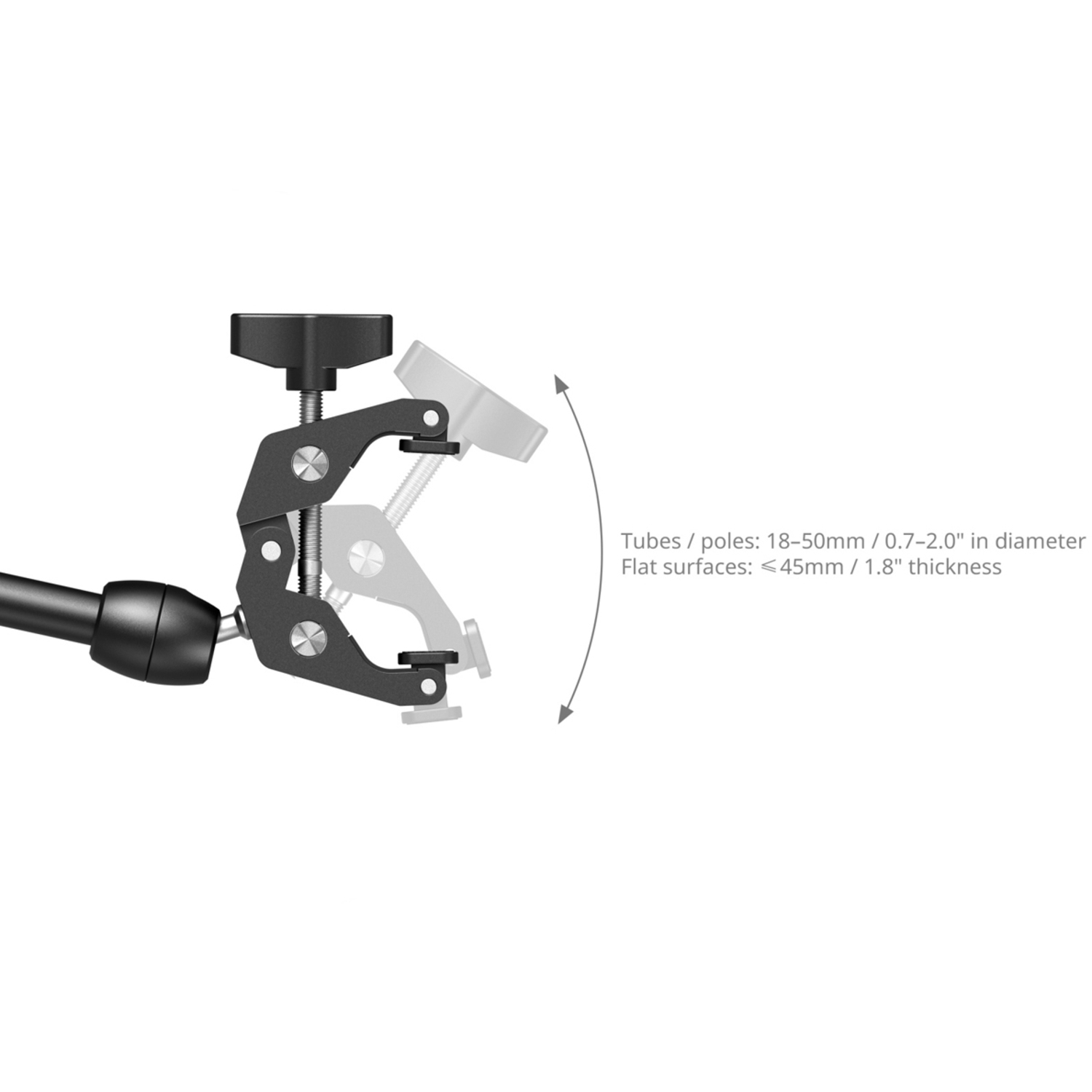 SmallRig Desktop Magic Arm mit krabbenförmigen Klemmarm 5624