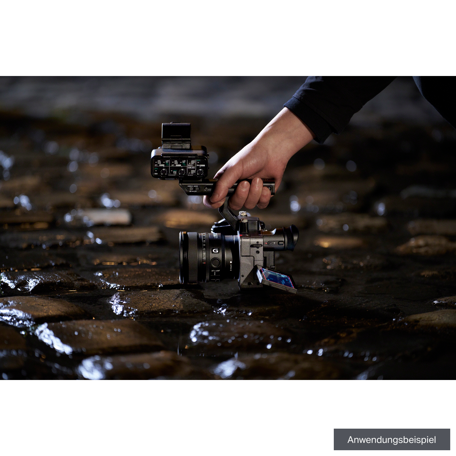 Sony FX2 mit XLR-Handgriff