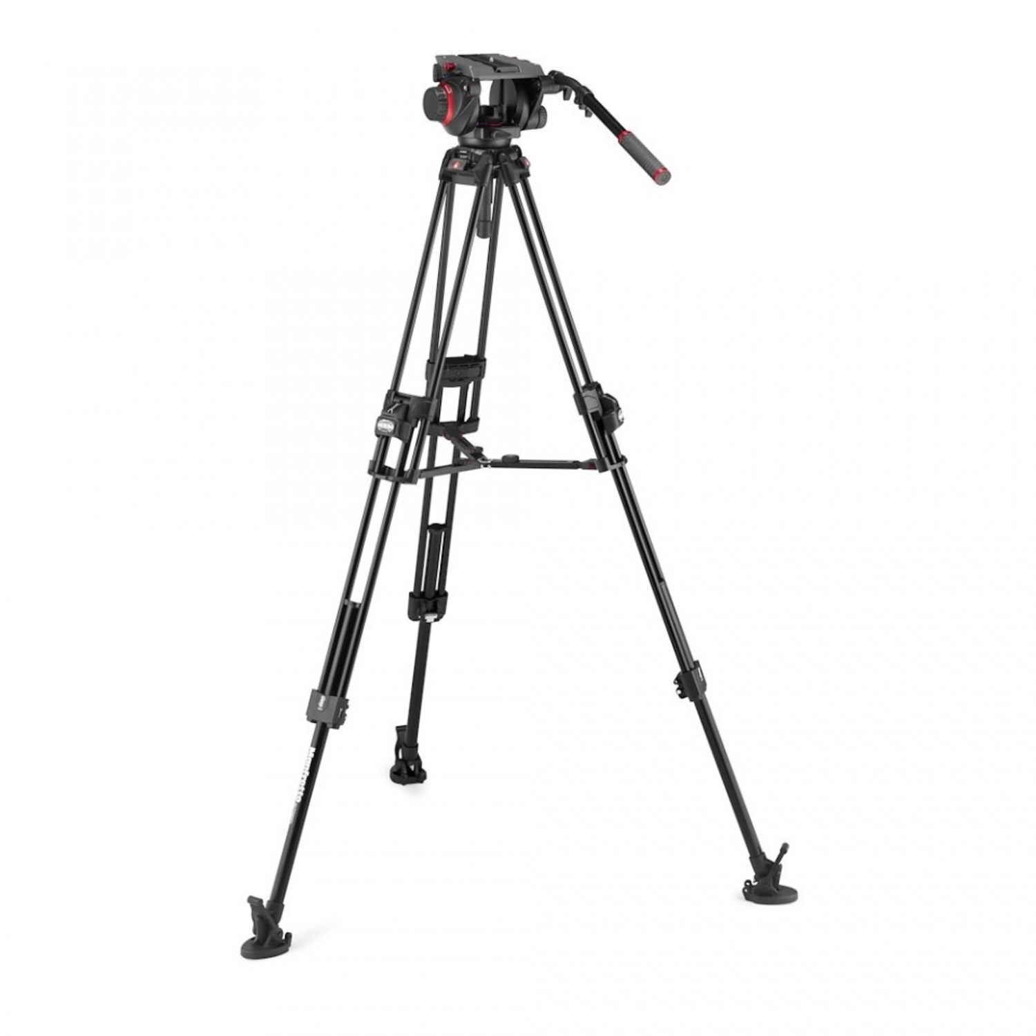 Manfrotto 645 Alu Fast Doppelrohr-Stativ mit 509 Pro Videokopf