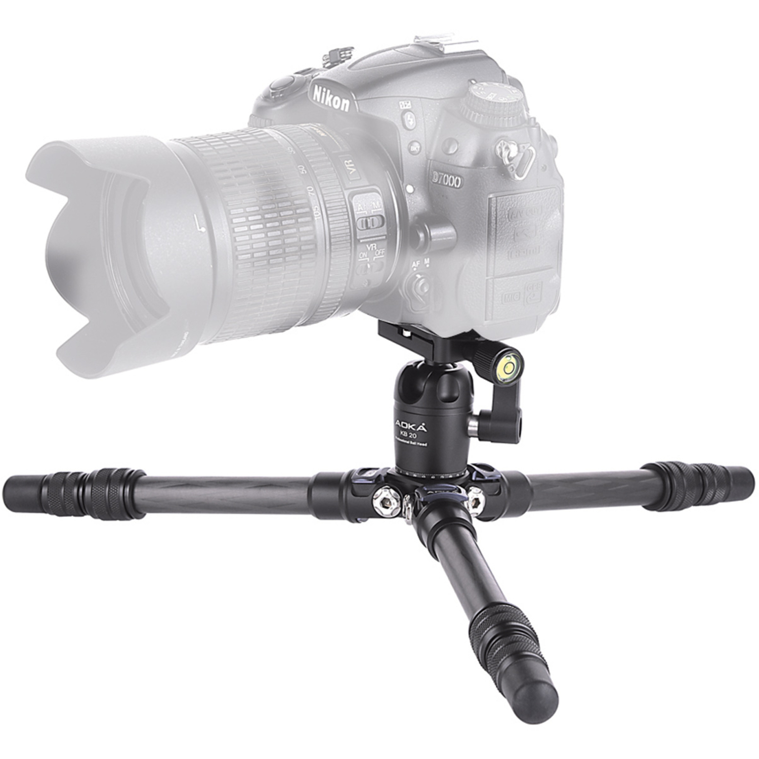AOKA Carbon Tischstativ CMP163C mit Kugelkopf KB20