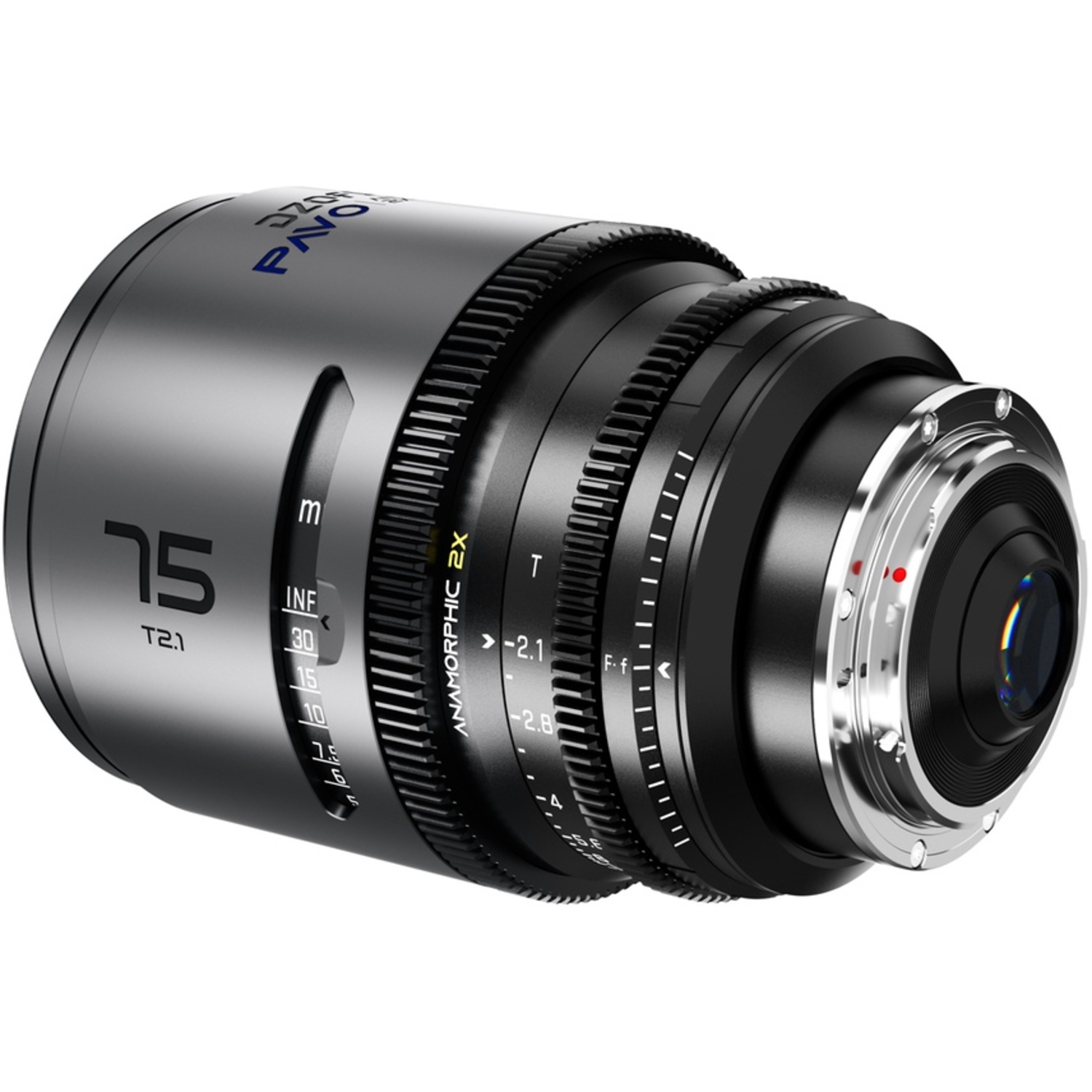 DZOFILM PAVO 2X ANAMORPHIC 75mm T2.1 Blue Coating Metric für PL/EF-Mount