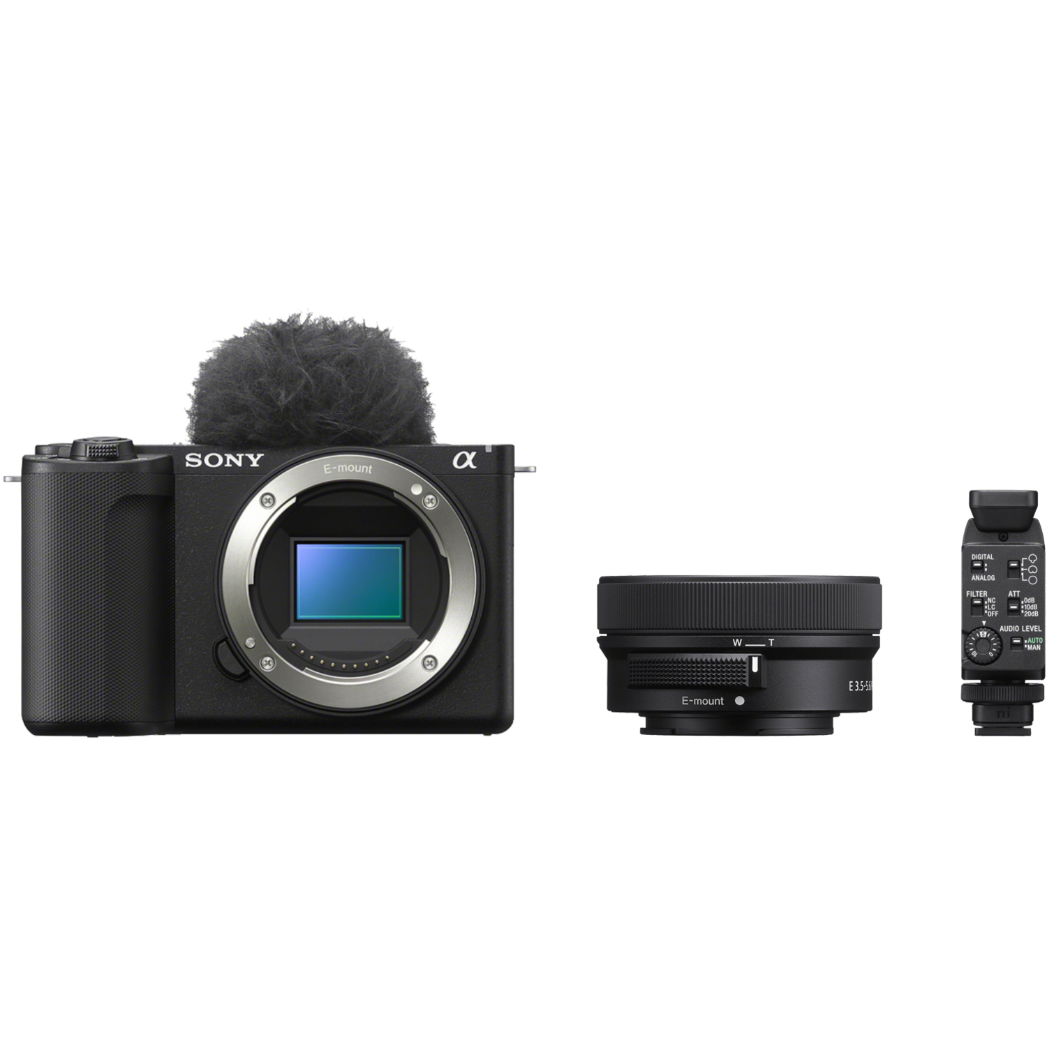 Sony Alpha ZV-E10 II mit E PZ 16-50mm F3.5-5.6 OSS und ECM-B10