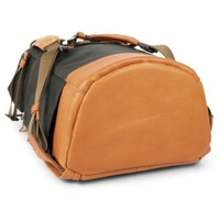 compagnon Fotorucksack the little backpack Gen III dunkelgrün-hellbraun