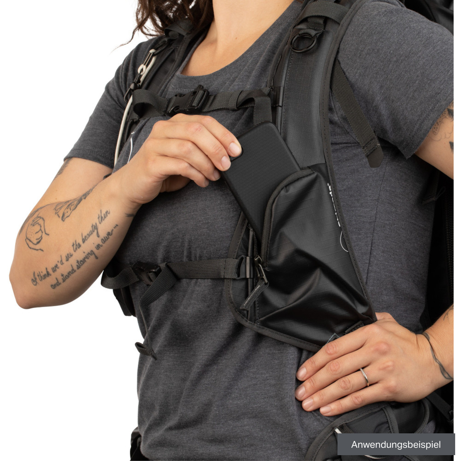 Shimoda Rucksackgurte Damen Tech schwarz