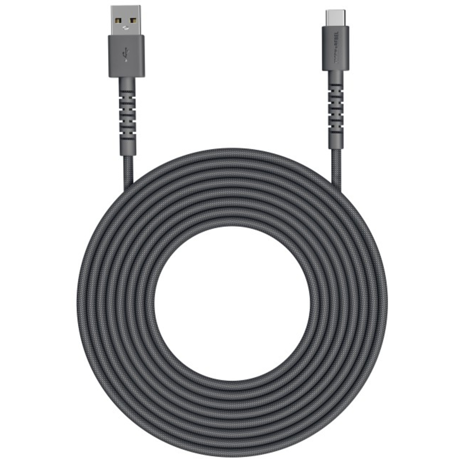 Fresh 'n Rebel Kabel FlexWave USB-A zu USB-C Storm Grey 2m