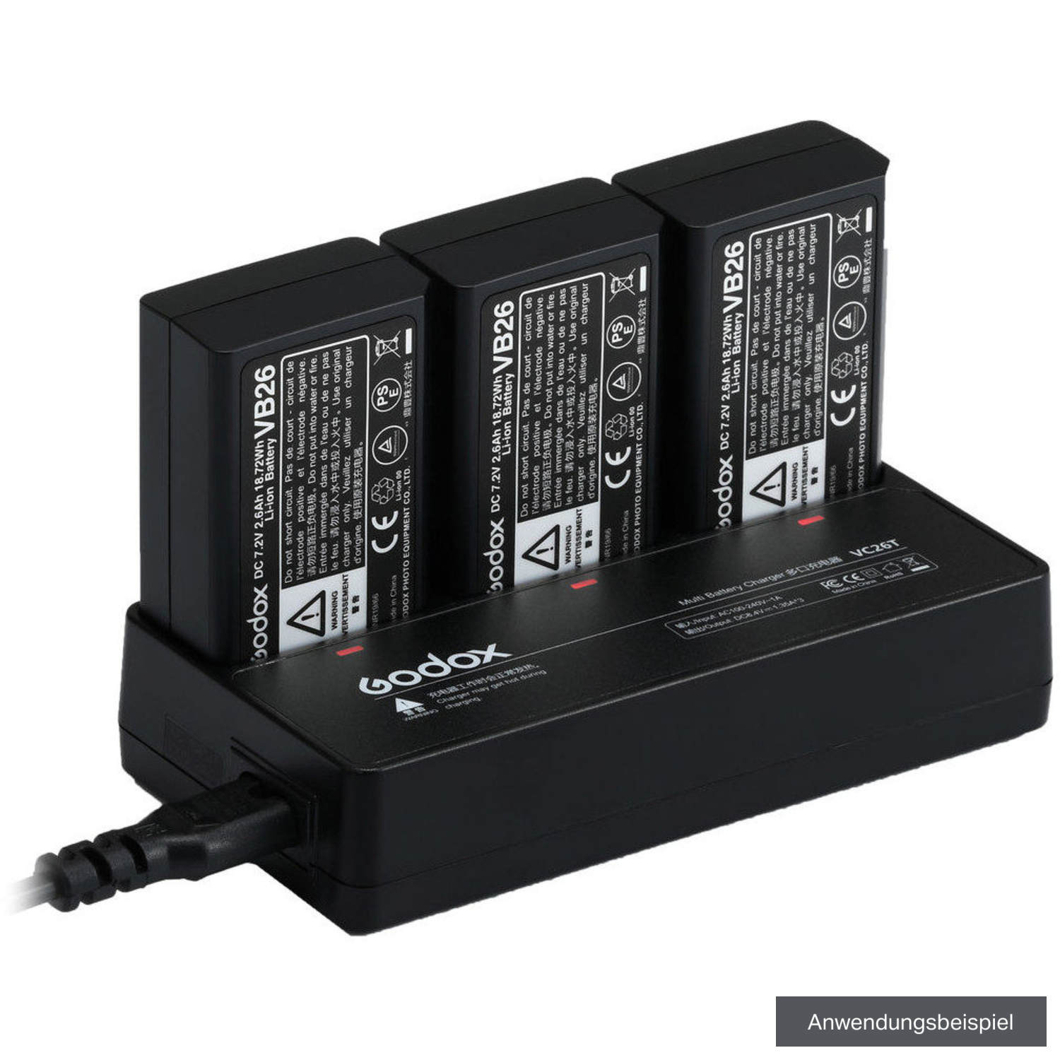 Godox Multi-Ladegerät VC26T für VB-26 Akkus