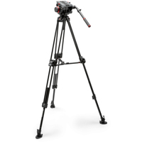Manfrotto 645 Alu Fast Doppelrohr-Stativ mit 509 Pro Videokopf