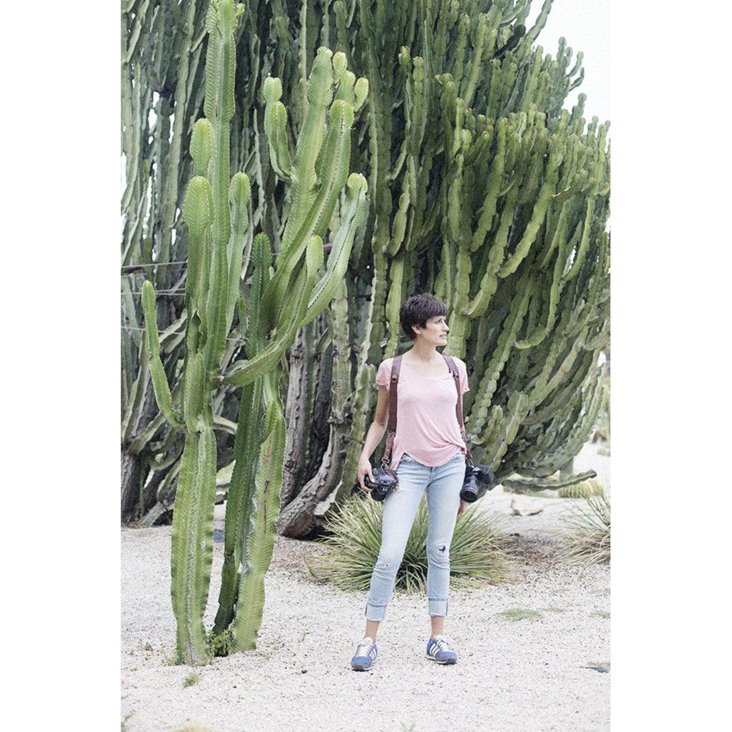 Bronkey Doppel-Kameragurt Berlin #502 Leder braun