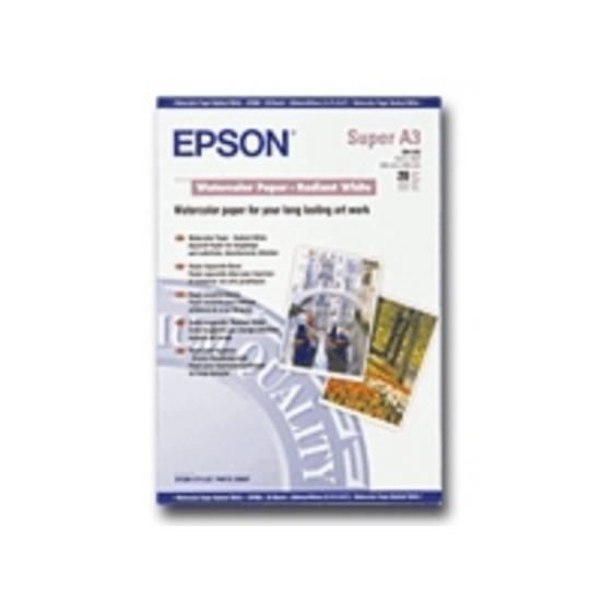 Epson Watercolourpaper radiant white A3+, 20 Blatt, 190g/qm
