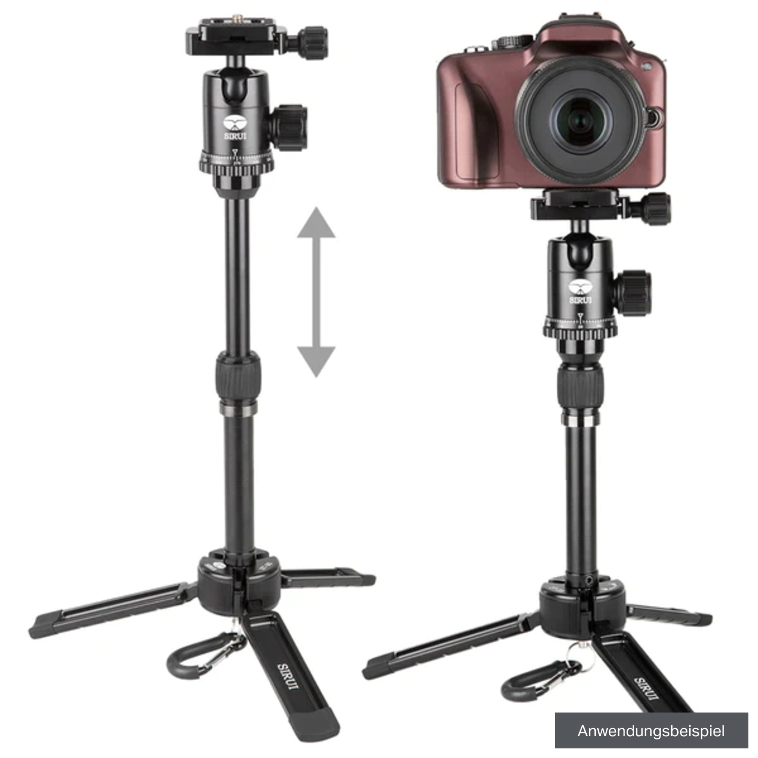 Sirui 3T-35K Mini Allrounder Tisch-/Videostativ mit Kugelkopf