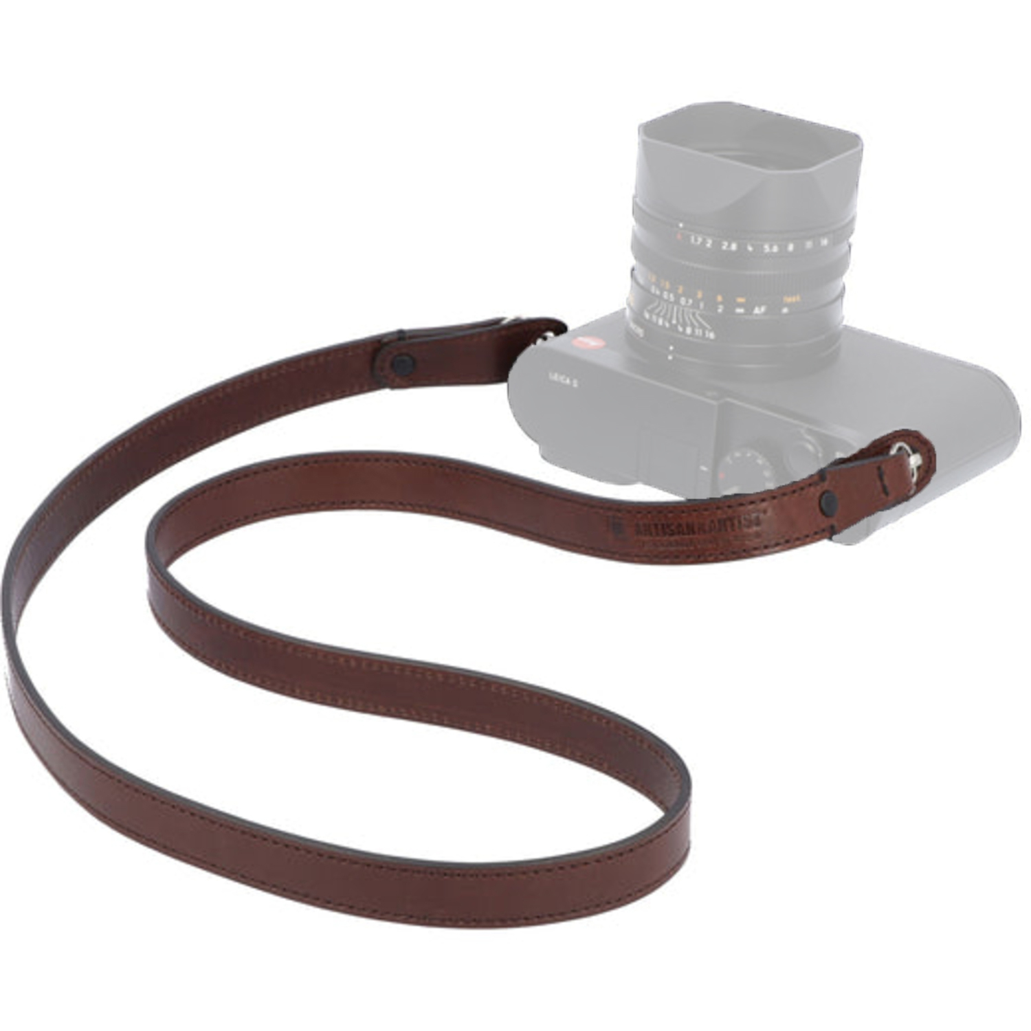 Artisan&Artist Kameragurt ACAM-287 DBR Tochigi-Leder braun