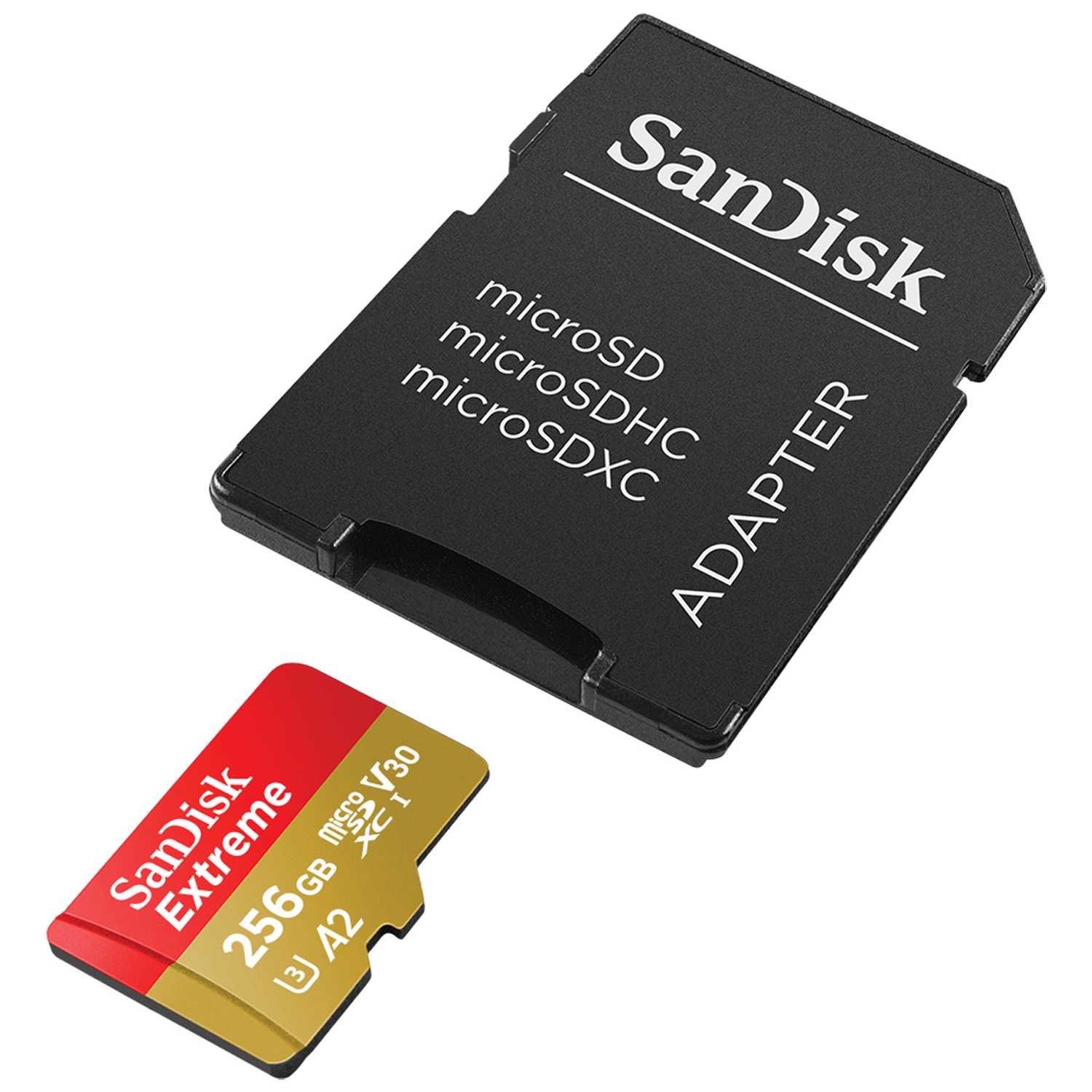 SanDisk Extreme 256GB microSDXC UHS-I V30 mit SD-Adapter