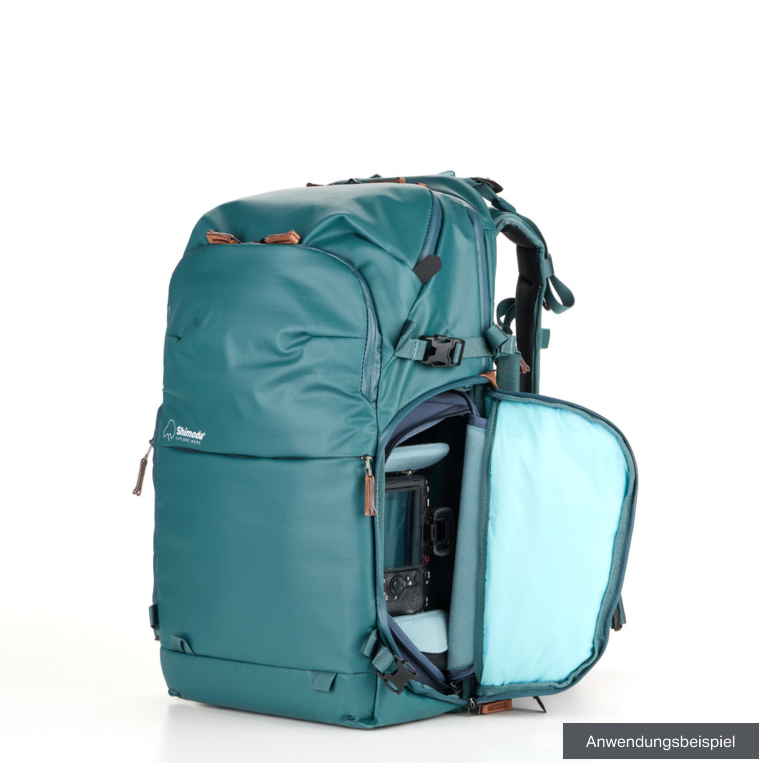 Shimoda Fotorucksack Explore v2 30 Damen mit Mirrorless Core Unit M Teal