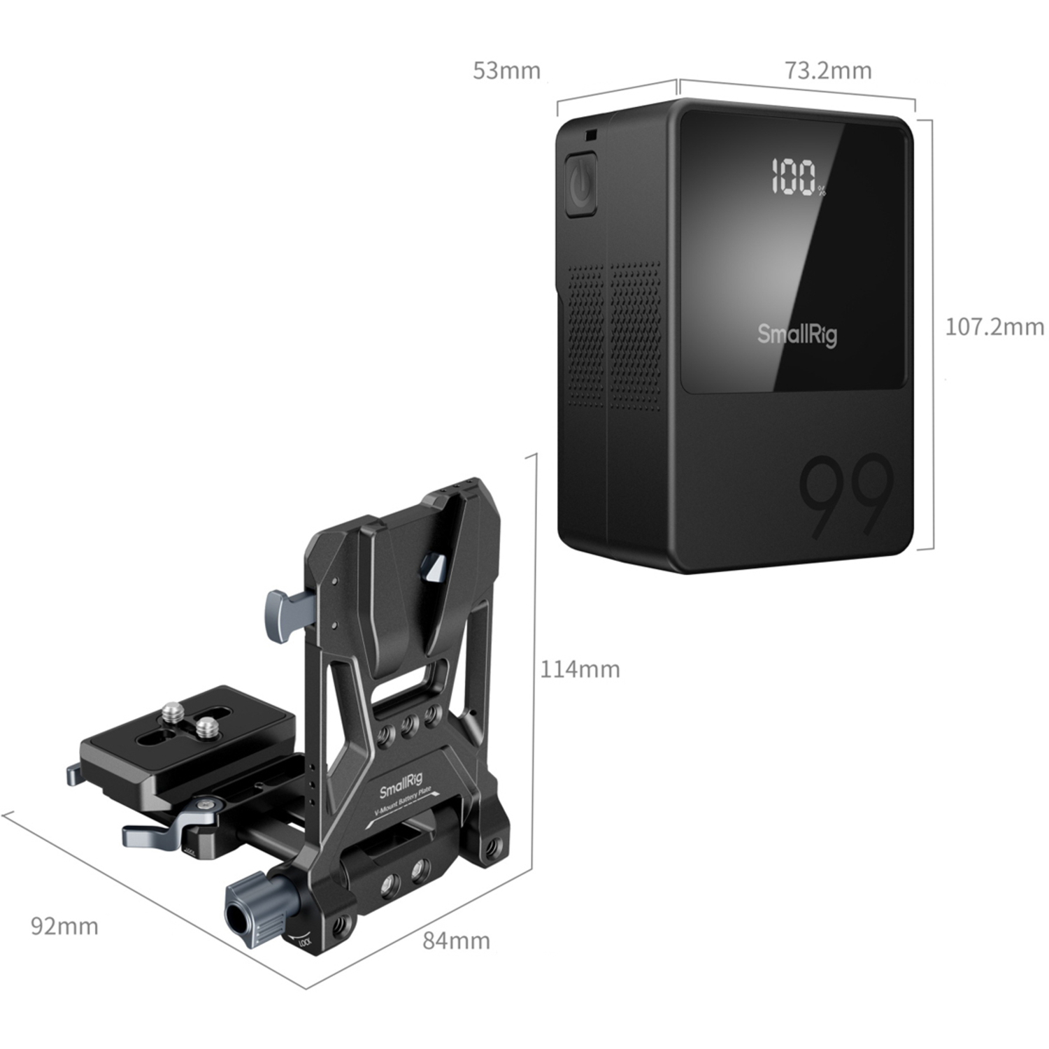 SmallRig Pro mini V-Mount Akku VB99 Kit 5048