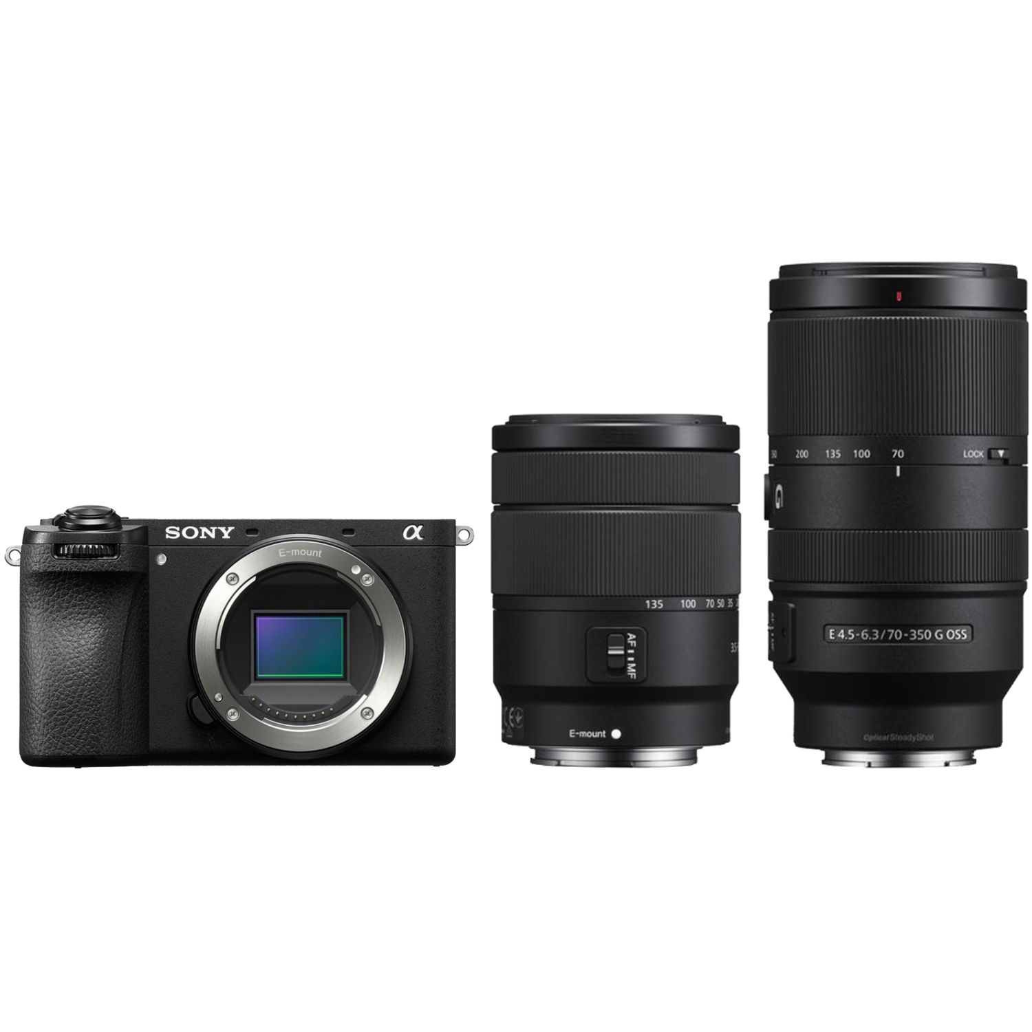 Sony Alpha 6700 mit E 18-135mm F3.5-5.6 OSS und E 70-350mm F4.5-6.3 G OSS