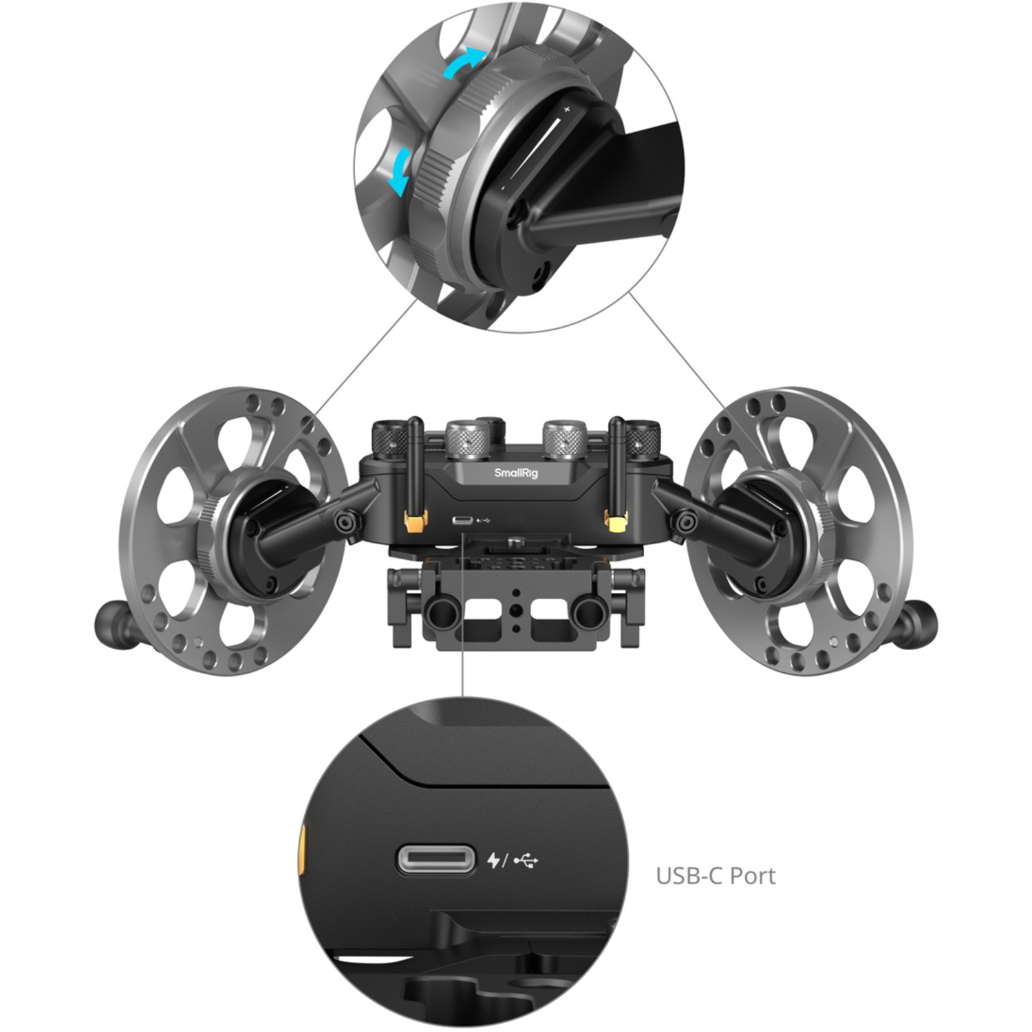 SmallRig Gimbal-Steuerräder 4525 für DJI RS2, RS3 Pro, RS4 und RS4 Pro