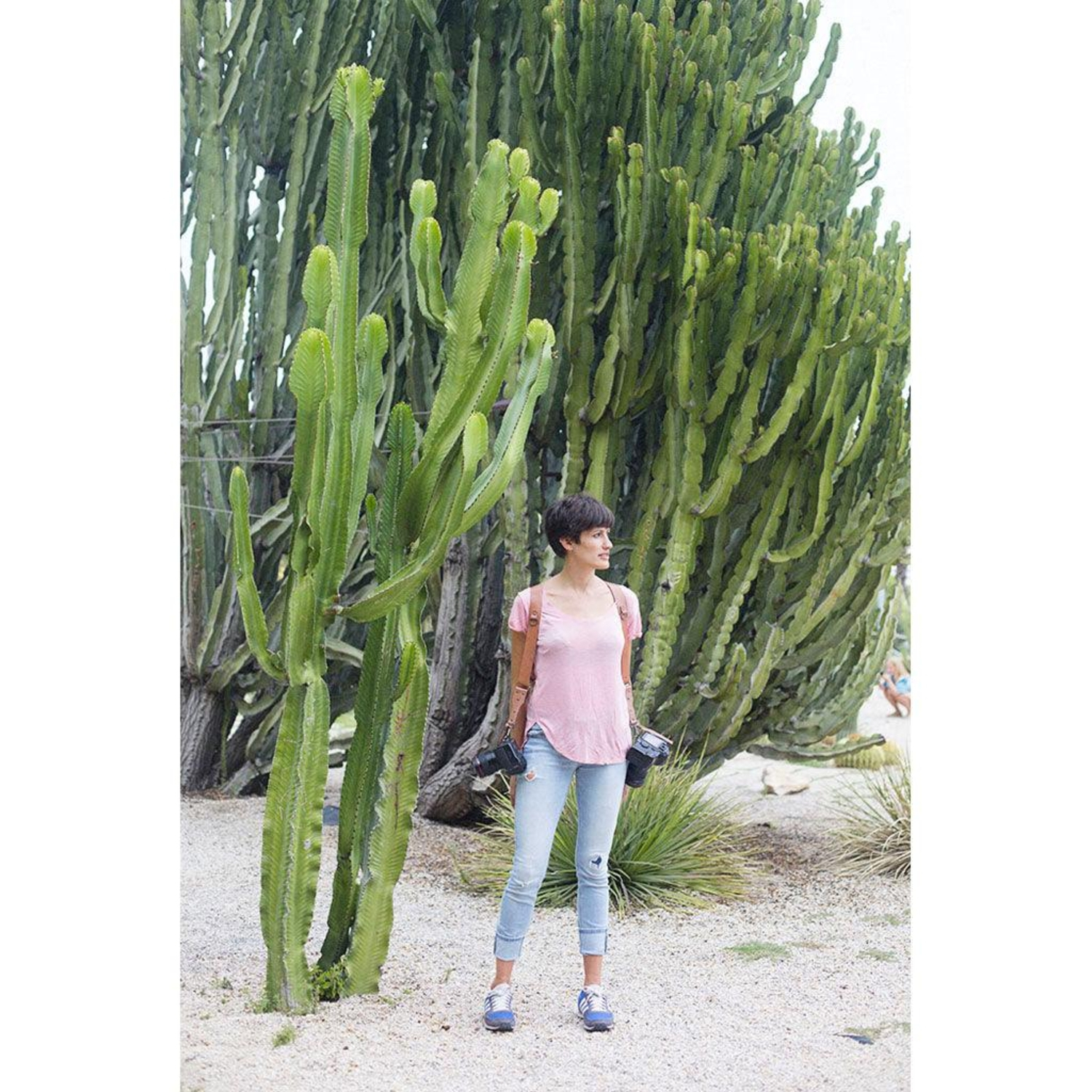 Bronkey Doppel-Kameragurt Berlin #503 Leder Tanned