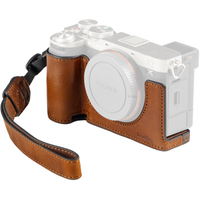 SmallRig Halbledertasche mit Handschlaufe 5015 braun für Sony Alpha 7C II und Alpha 7CR