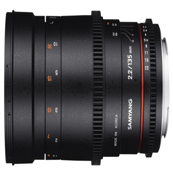 Samyang 135mm T2.2 VDSLR für Canon EF-Mount